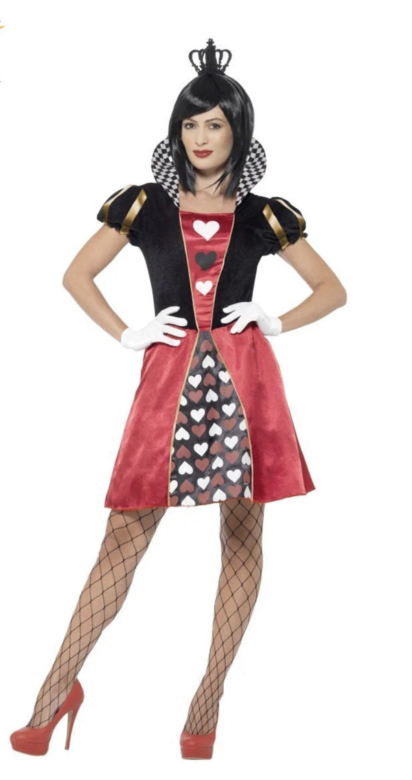 Carded Queen of Hearts Womens Fancy Dress Costume